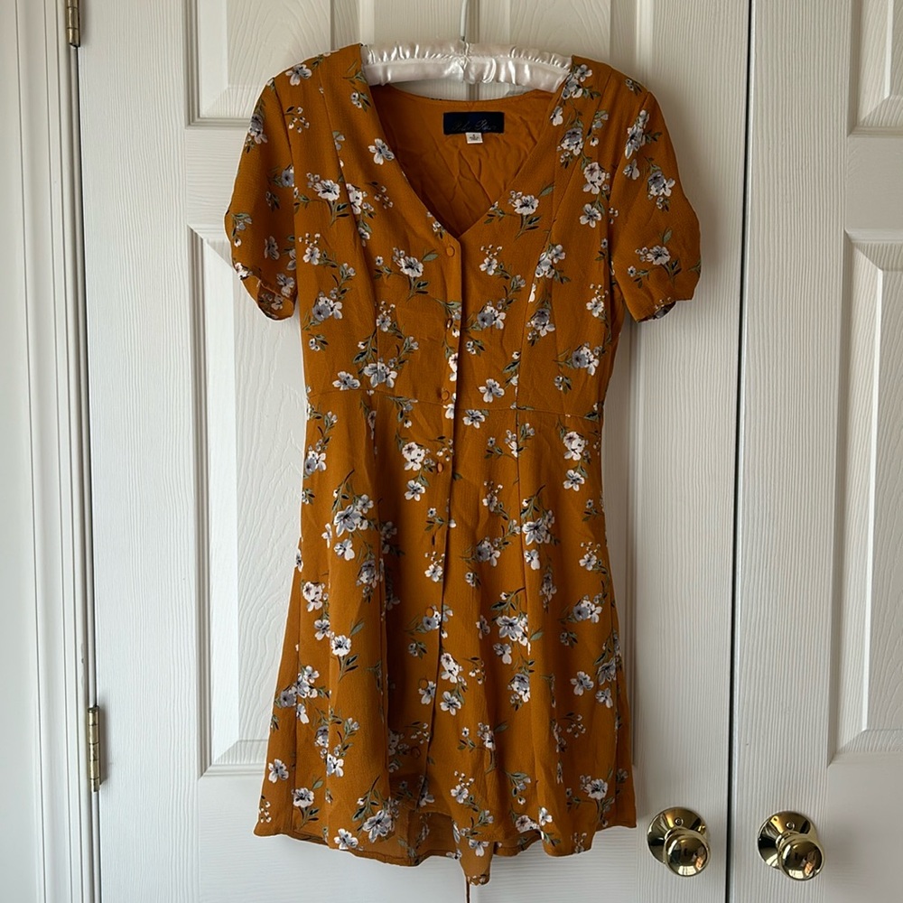 Blue Rain Boho Boutique Floral Dress
